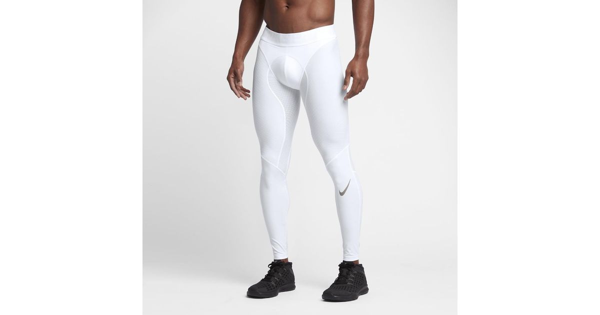 Nike pro deals leggings white